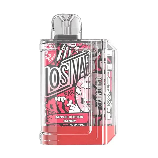 Apple Cotton Candy Lost Vape Orion Bar 7500 - Black Coral